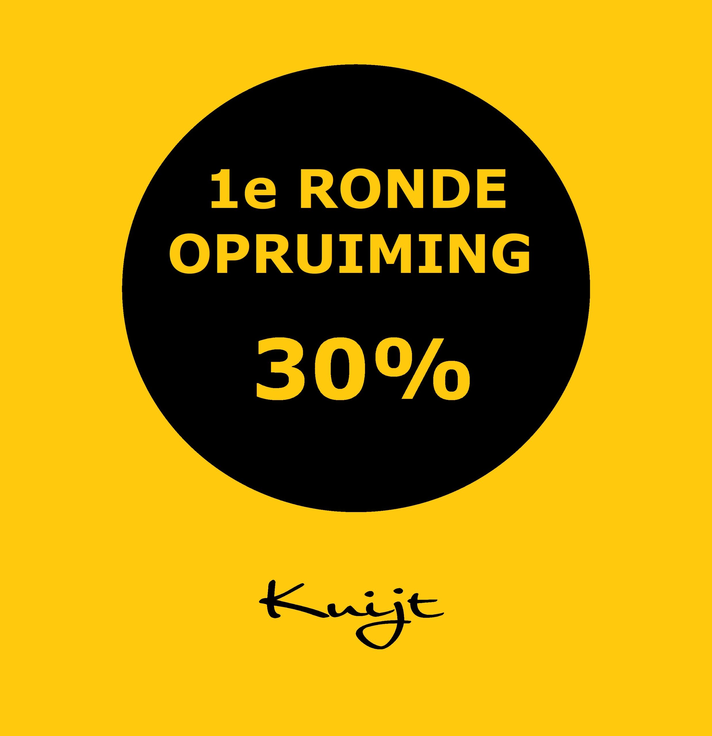 1e ronde opruiming