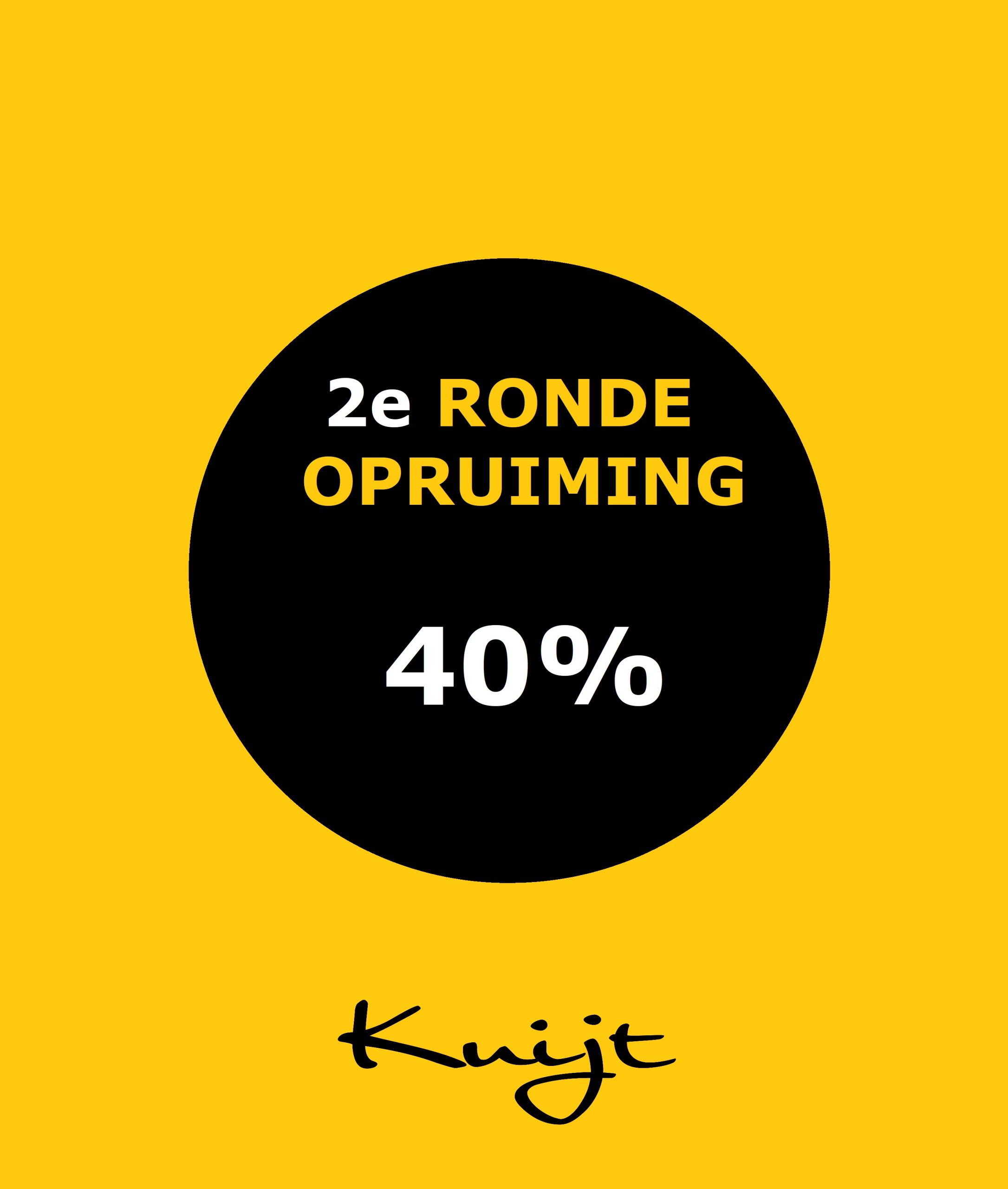 2e ronde - 40 procent