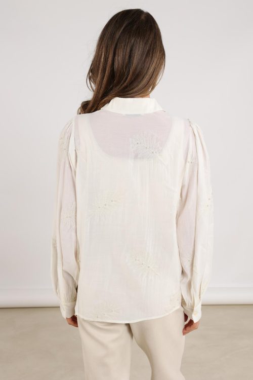 Nukus Milanova Blouse Pearl - Afbeelding 4